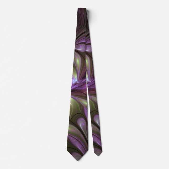 Abstrakt Violet Lila Khaki Fractal Art Slips (Framsida)