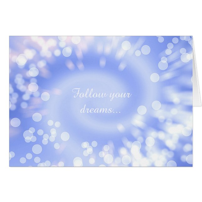 abstrakt violett bokehspiralstruktur hälsningskort (Framsidan Horizontal)