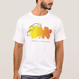 Abstrakt Virvel Fisk – Nyfiken Ny Familjemedlem  T Shirt