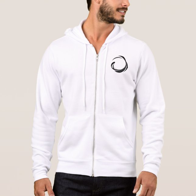 Abstrakt Virvelcirkeldesign – böjd ringkonst T Shirt (Framsida)