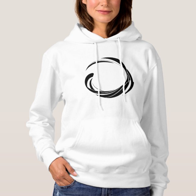 Abstrakt Virvelcirkeldesign – böjd ringkonst T Shirt (Framsida)