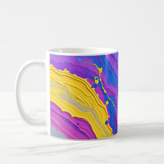Abstrakt Virvlande Kaffemugg