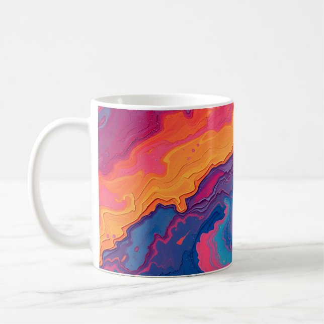Abstrakt Virvlande Kaffemugg (Vänster)