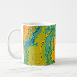 Abstrakt Virvlande Kaffemugg