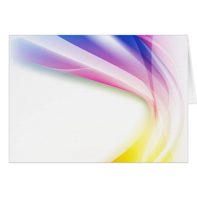 Abstrakt virvlar runt 1 (landskap), hälsningskort (Framsidan Horizontal)