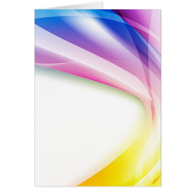 Abstrakt virvlar runt 1 (porträtt) hälsningskort (Framsidan)