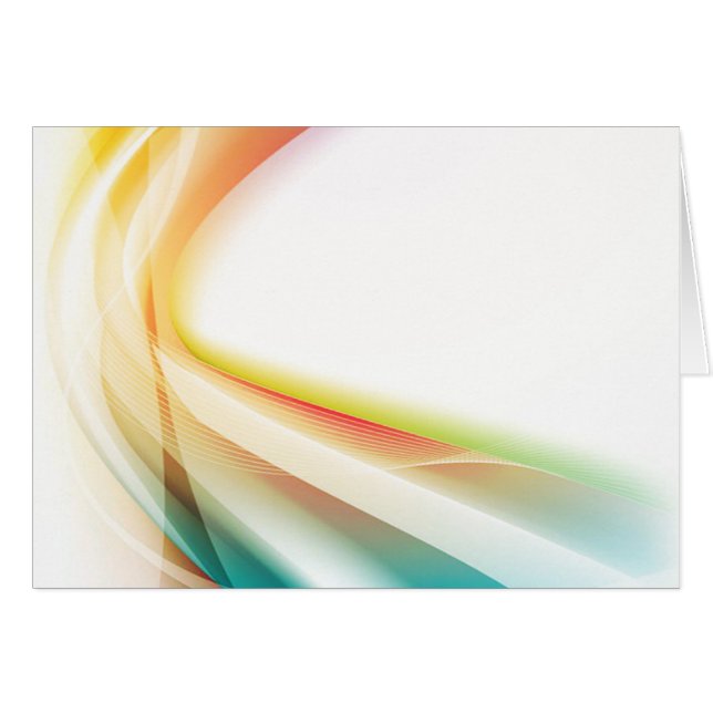 Abstrakt virvlar runt 2 (landskap), hälsningskort (Framsidan Horizontal)