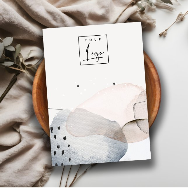 Abstrakt Visning för Logotyp för  för vattenfärgss Visitkort (Skapare uppladdad)