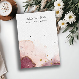 Abstrakt Visning för vattenfärg för skärmläsning Visitkort