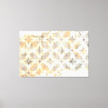 Abstrakt Vit, Grått, Orange och Blått Mönster