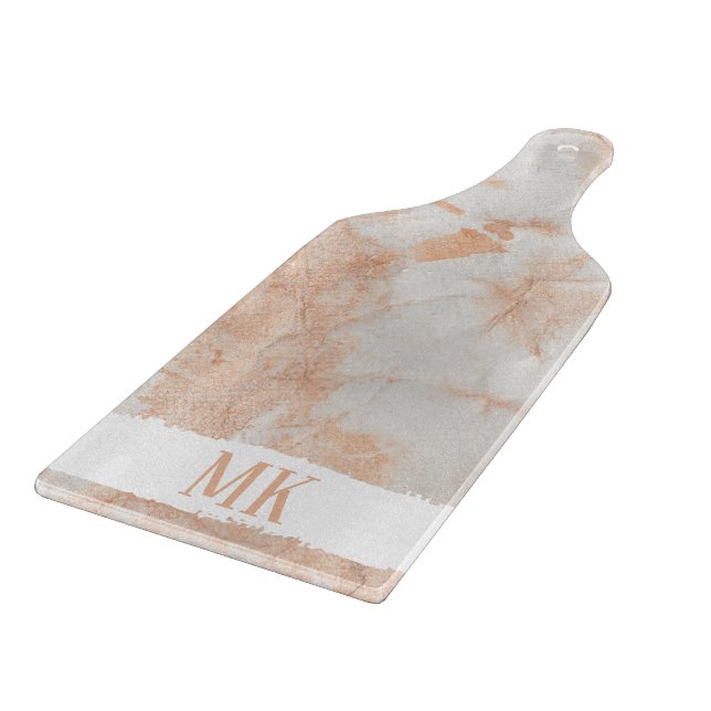 Abstrakt Vit och Rosa Agate Marble Swirl (Hörn)