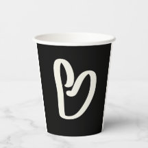 Abstrakt, vitt hjärta på svart