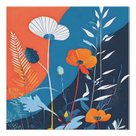 Abstrakt Vivid Blooms Poster Perfect Poster