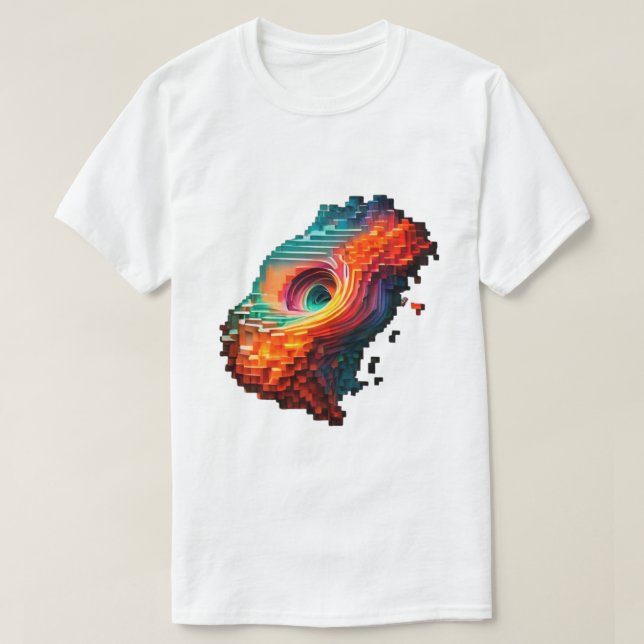 Abstrakt Vortex Art T Shirt (Design framsida)