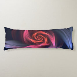 Abstrakt Vortex Shape Red och Blue Kroppskudde