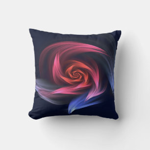 Abstrakt Vortex Shape Red och Blue Kudde