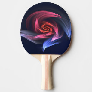 Abstrakt Vortex Shape Red och Blue Pingisracket