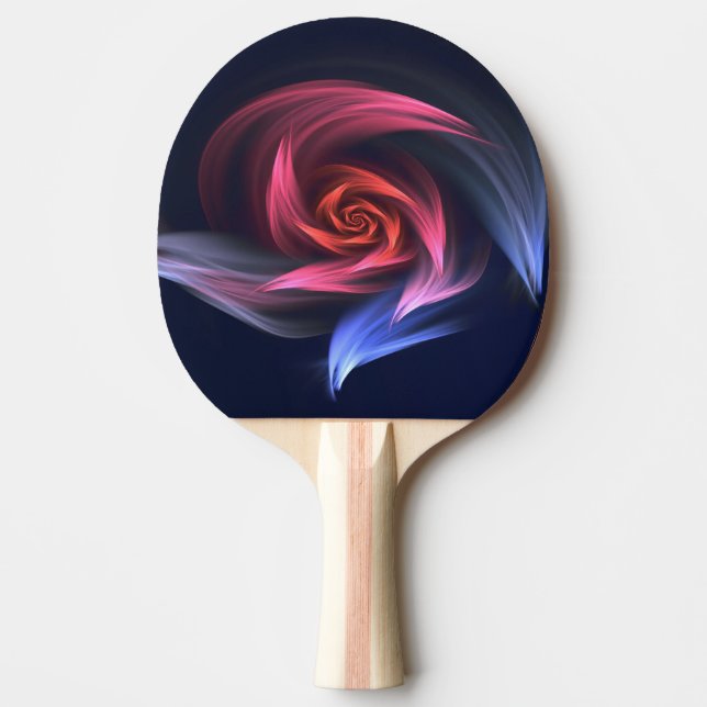 Abstrakt Vortex Shape Red och Blue Pingisracket (Framsidan)