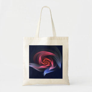 Abstrakt Vortex Shape Red och Blue Tygkasse