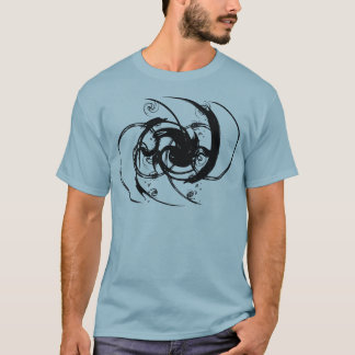 Abstrakt vridning tee shirt