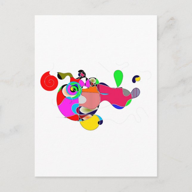 Abstrakt Vykort (Framsida)