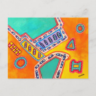 Abstrakt vykort för djura drömmar