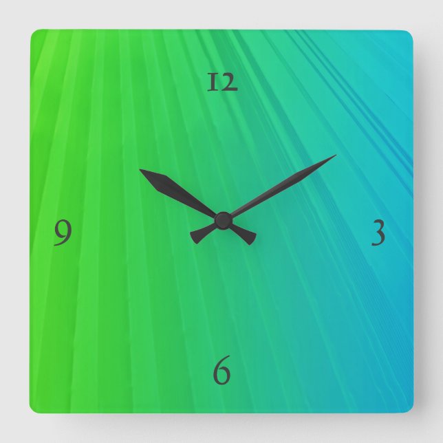 ABSTRAKT WALL CLOCK FYRKANTIG KLOCKA (Framsida)