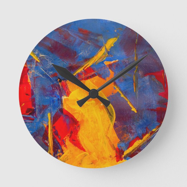 Abstrakt Wall Clocks - Cocktail Time Rund Klocka (Framsida)