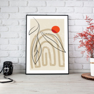 Abstrakt Wall Decor, Boho Canvas