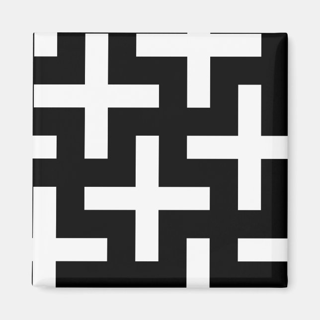Abstrakt Walls Mönster Magnet (Framsidan)