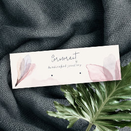 Abstrakt  Watercolor Blommigt Earring Holder Mini Visitkort