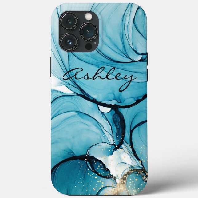 Abstrakt Watercolor Fodral-Mate iphone case (Baksida)