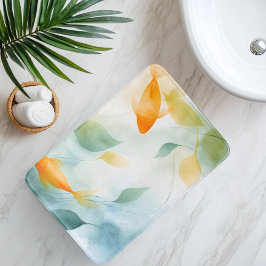 Abstrakt Watercolor Koi Fish Serenity Badrumsmatta