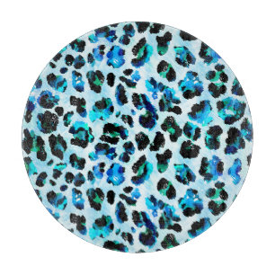 Abstrakt Watercolor Leopard Skin Mönster