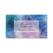 Abstrakt Watercolor Lila Mode Trendig Modern