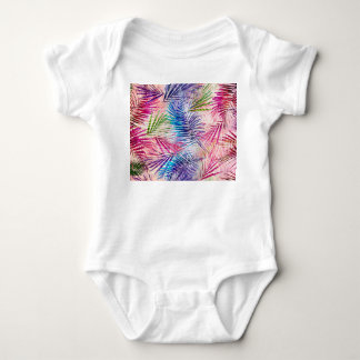Abstrakt Watercolor Löv Allover Mönster T Shirt