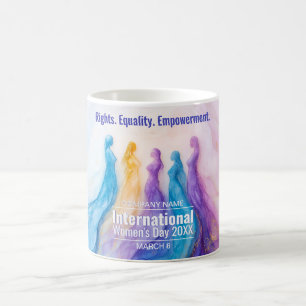Abstrakt Watercolor Womens Day Kaffemugg