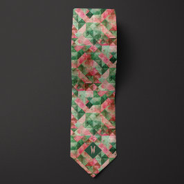 Abstrakt Watermelon Watercolor Monogram Slips