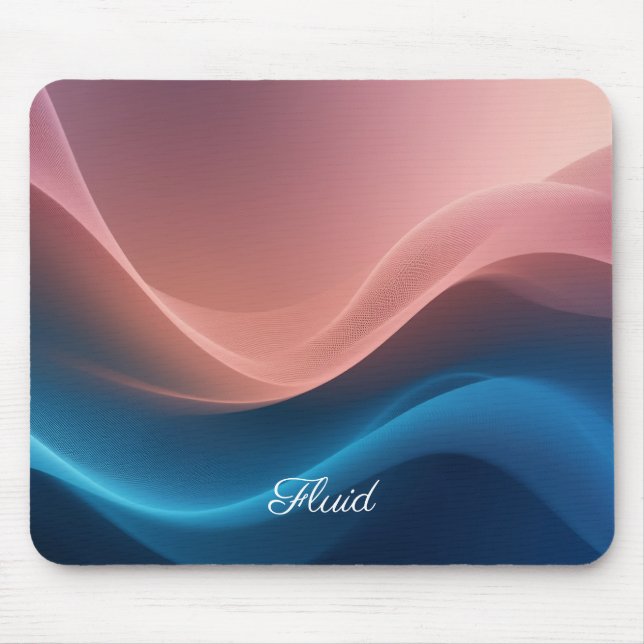 Abstrakt Wave Gradient Mousepad Musmatta (Framsidan)
