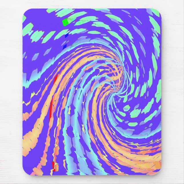 Abstrakt Wave Mousepad Musmatta (Framsidan)