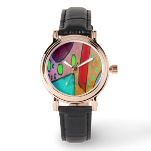 Abstrakt Wearable konst för funky Armbandsur