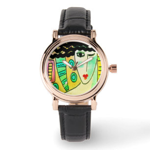 Abstrakt Wearable konst för funky Armbandsur