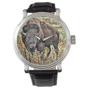 Abstrakt Western Buffalo Armbandsur