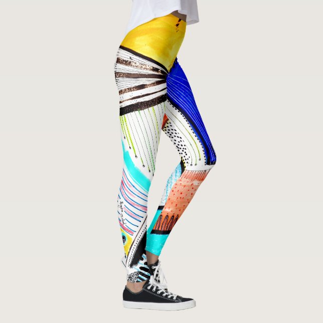 Abstrakt Wheel Leggings (Höger)