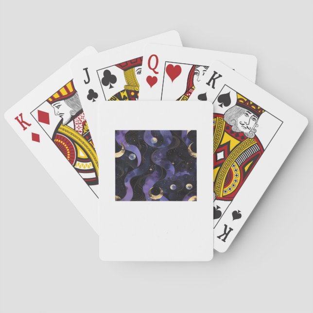 Abstrakt Whimsigoth Mönster Classic Casinokort (Baksidan)