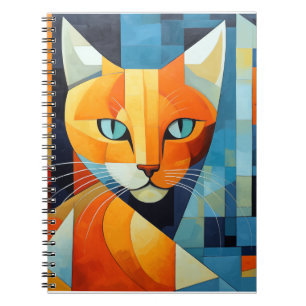 Abstrakt Whisky: Orange Cat Anteckningsbok