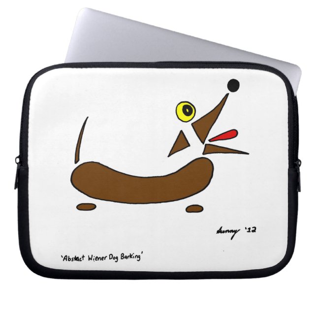 Abstrakt Wiener Hund Laptop sleeve (Framsidan)