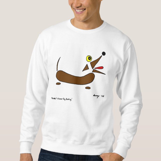 Abstrakt Wiener Hund Manar Sweatshirt (Framsida)