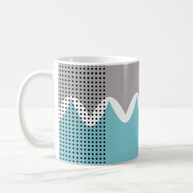 Abstrakt Wiggles Kaffemugg (Vänster)