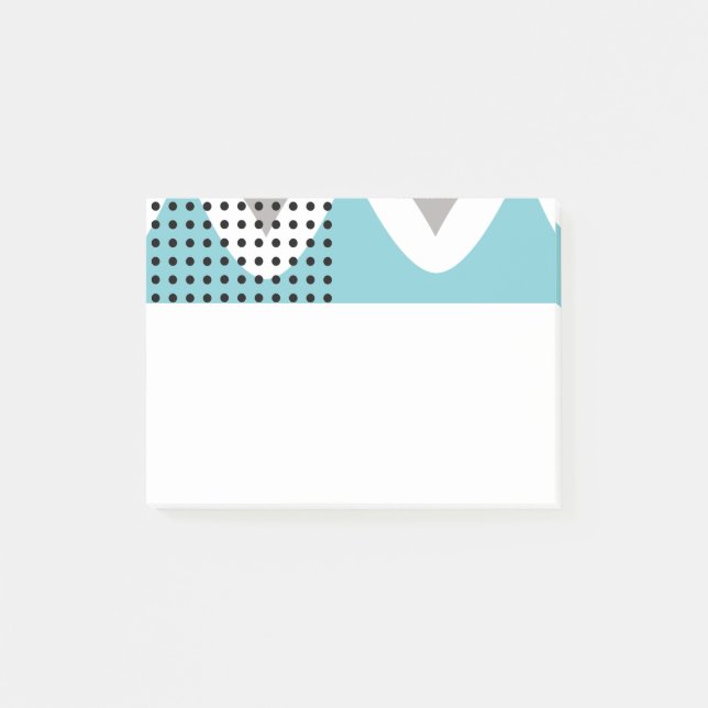 Abstrakt Wiggles Post-it Block (Framsida)